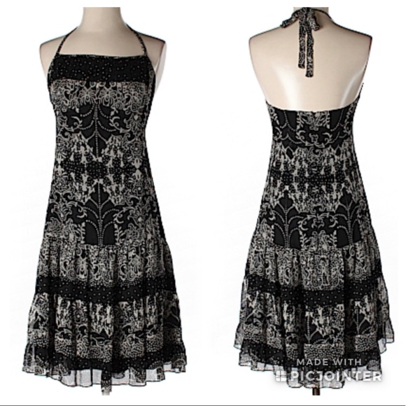 Anna Sui Dresses & Skirts - Anna Sui Anthropologie Silk Chiffon Halter Dress